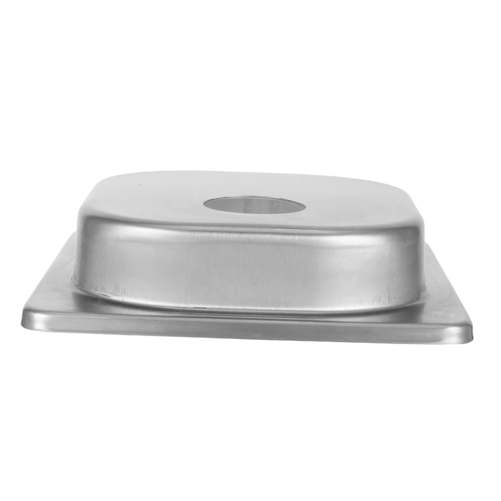 FUEENIRVA Stainless Steel Syrup Pump Lid Silver for Kitchen Use Sturdy and Leakproof