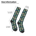 thumbnail image 2 of Gukieu Colorful Pineapples Print Contrast Color Stockings, Elastic Sports Socks Warm Socks Clothing Accessories, Adult Unisex, 2 of 6