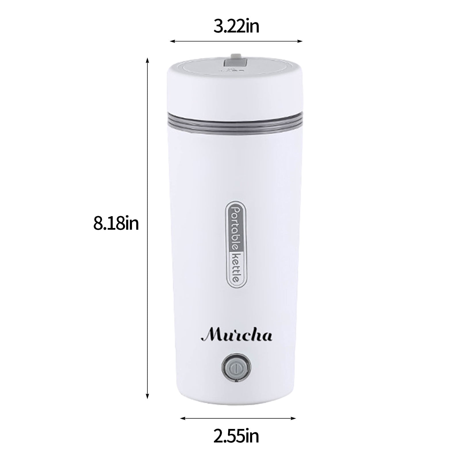 3-in-1 Portable Travel Kettle for Car, 350ml Mini Electric Water Boiler with Food-Grade Stainless Steel, Fast Boil, Auto Shut-Off, Tea Coffee