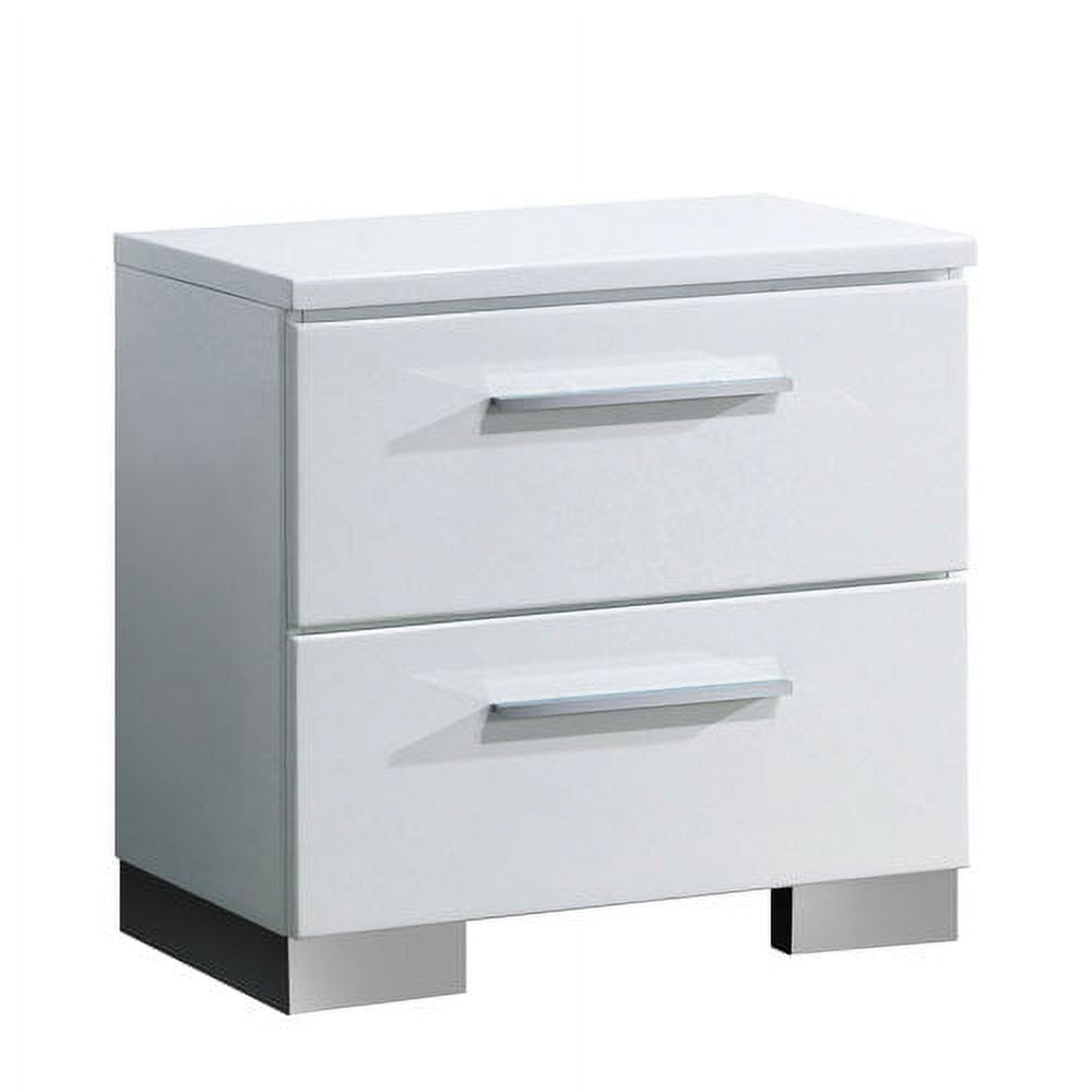 Furniture of America Acrysta Wood White Full 2-Piece Kids Bedroom Set
