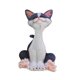 thumbnail image 4 of Figura de gato, adorno de mesa de resina, decoración del hogar, adornos de gato de la suerte, artesanías Gris, 4 of 9