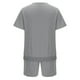 thumbnail image 4 of Conjunto de Pantalones Cortos Deportivos para Hombres, Cuello Redondo de Manga Corta de Moda para el Desgaste Casual Y de Playa, Traje de Poliéster Suave, 4 of 9