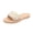 Beige, variant on Women's Pearl Slide Sandals Flat Slip-On Open Toe Summer Beach Shoes Elegant Beaded Dressy Mules for Wedding, Party & Casual Wear Beige 8.5(41)