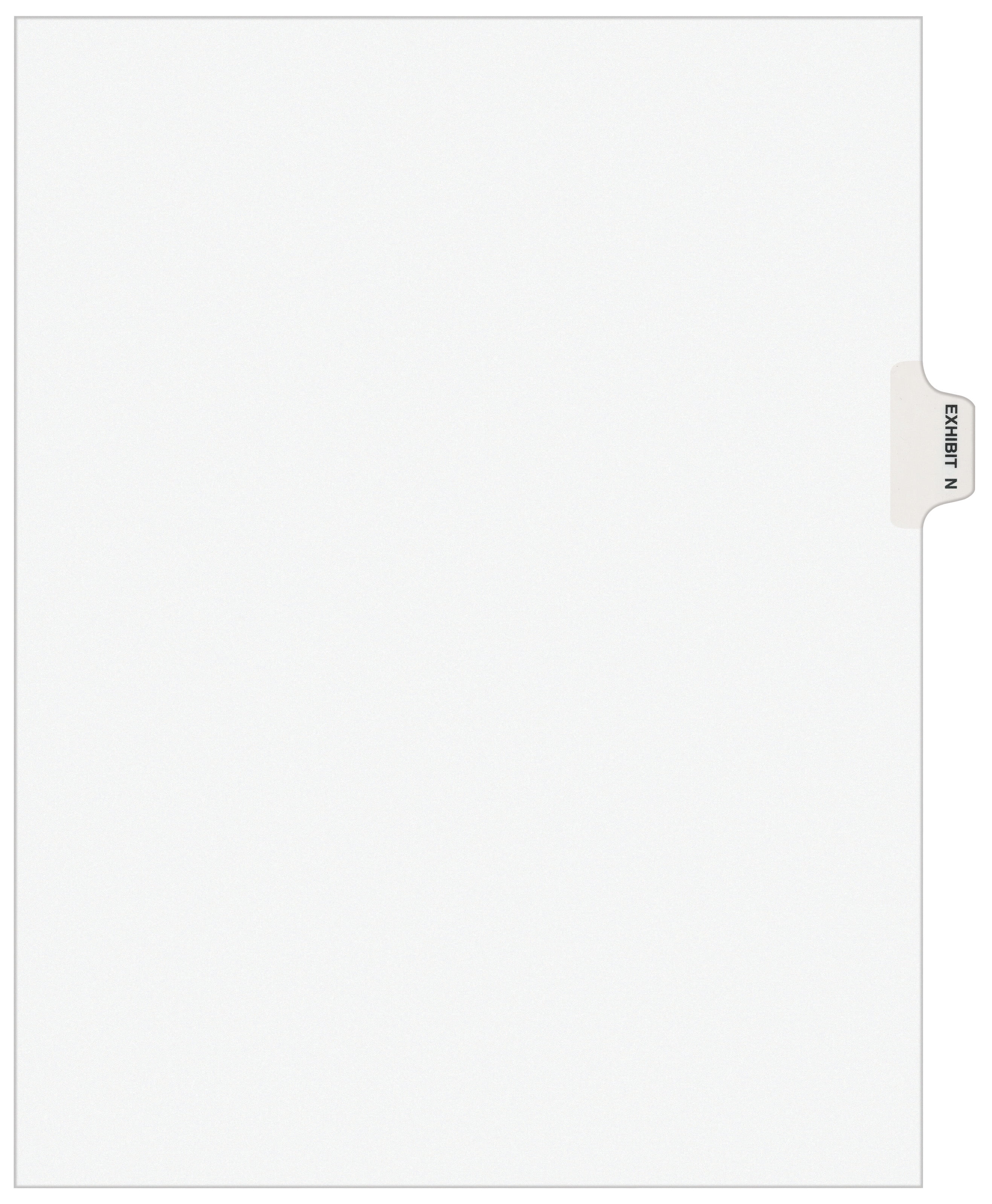 Avery Individual Legal Dividers Avery Style, Letter Size, Side Tab EXHIBIT N (1384)