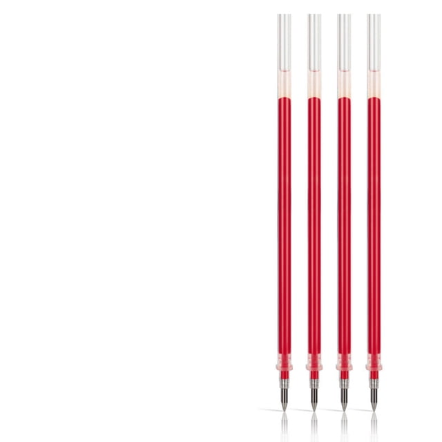 Red Pen Core Replacement Set 100 Pieces 5Ml For Writing Smooth Writing Tip Red Black Blue Options Long Lasting Use Size 5.11 Inches Length