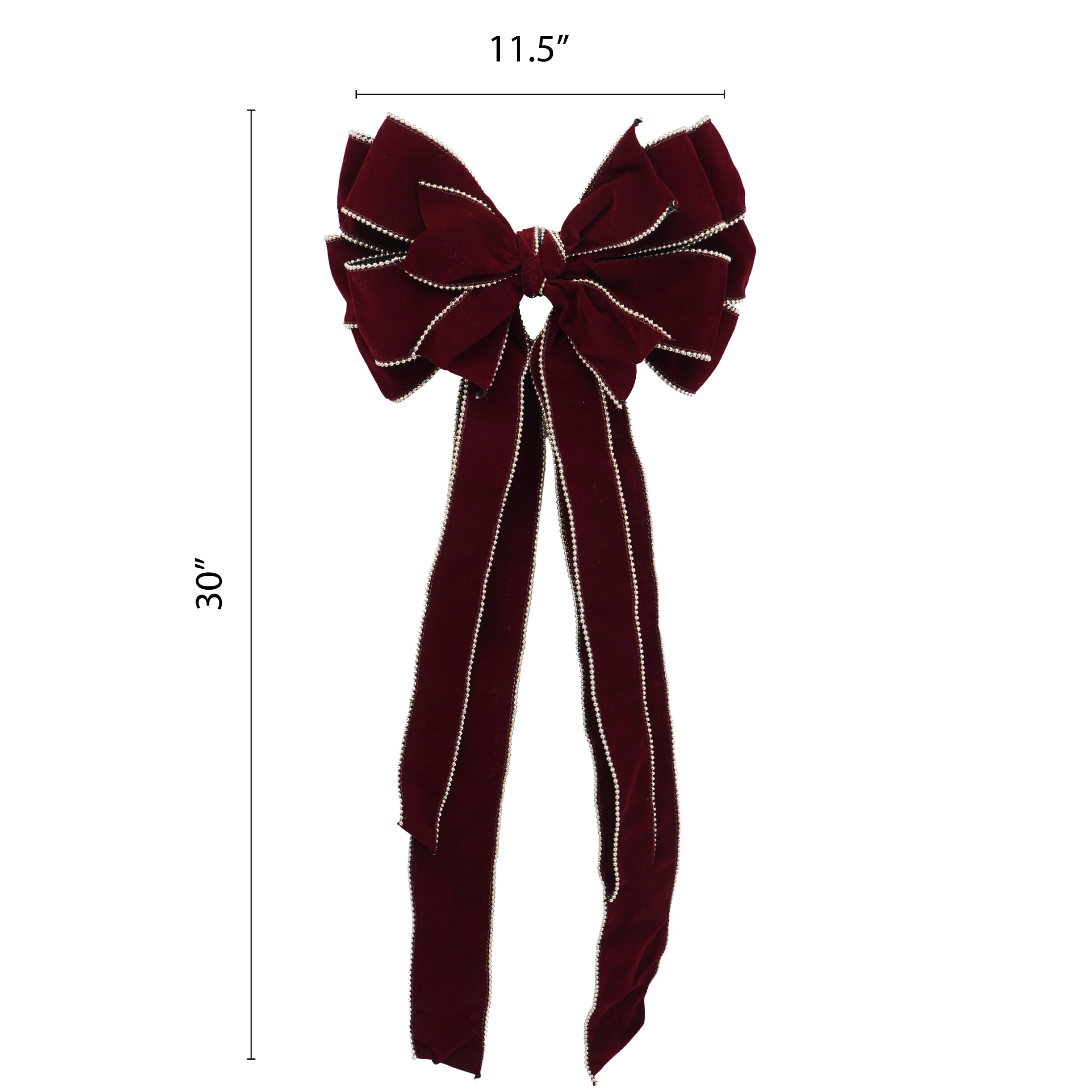 Burgundy Decorative Christmas Bow, 30", by Holiday Time