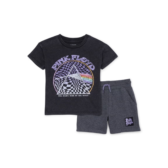 Pink Floyd Toddler Boys Short Sleeve T-Shirt and Shorts Set, 2-Piece, Sizes 12M-5T