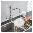 thumbnail image 1 of Golden Luxury Kitchen Pure Water Sink Faucet Two Ceramic Handles Water Purification Hot and Cold Water Mixer Taps Deck Mounted ,Effortless Installation, 1 of 7