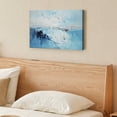 thumbnail image 2 of Soscooter Blue Wall Art Canvas for Living Room Textured Turquoise Painting for Bedroom Teal Artwork Framed Home Office Kitchen Dining Room Mens Room Wall Decor,16x12 inches, 2 of 8