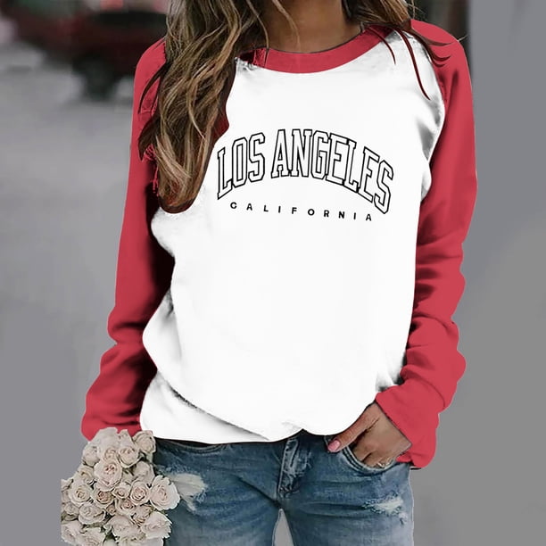 Puntoco Sudadera de invierno de manga larga con cuello redondo y estampado de letras para mujer Puntoco Puntoco-9123