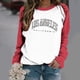 thumbnail image 1 of Puntoco Sudadera de invierno de manga larga con cuello redondo y estampado de letras para mujer Puntoco Puntoco-9123, 1 of 4