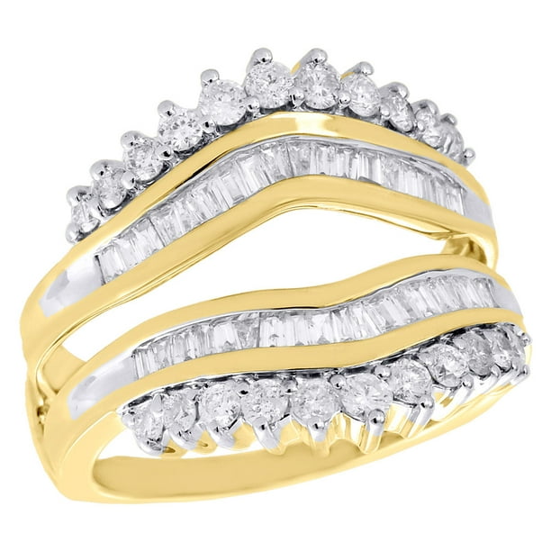 Jewelry For Less 10K Yellow Gold Diamond Enhancer Ring