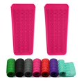 thumbnail image 1 of ZAXOP - Juego de 2 fundas de silicona resistentes al calor para planchas, rizadores, alisadores de pelo, rizadores y herramientas de calor (rosa intenso y rosa intenso), 1 of 5