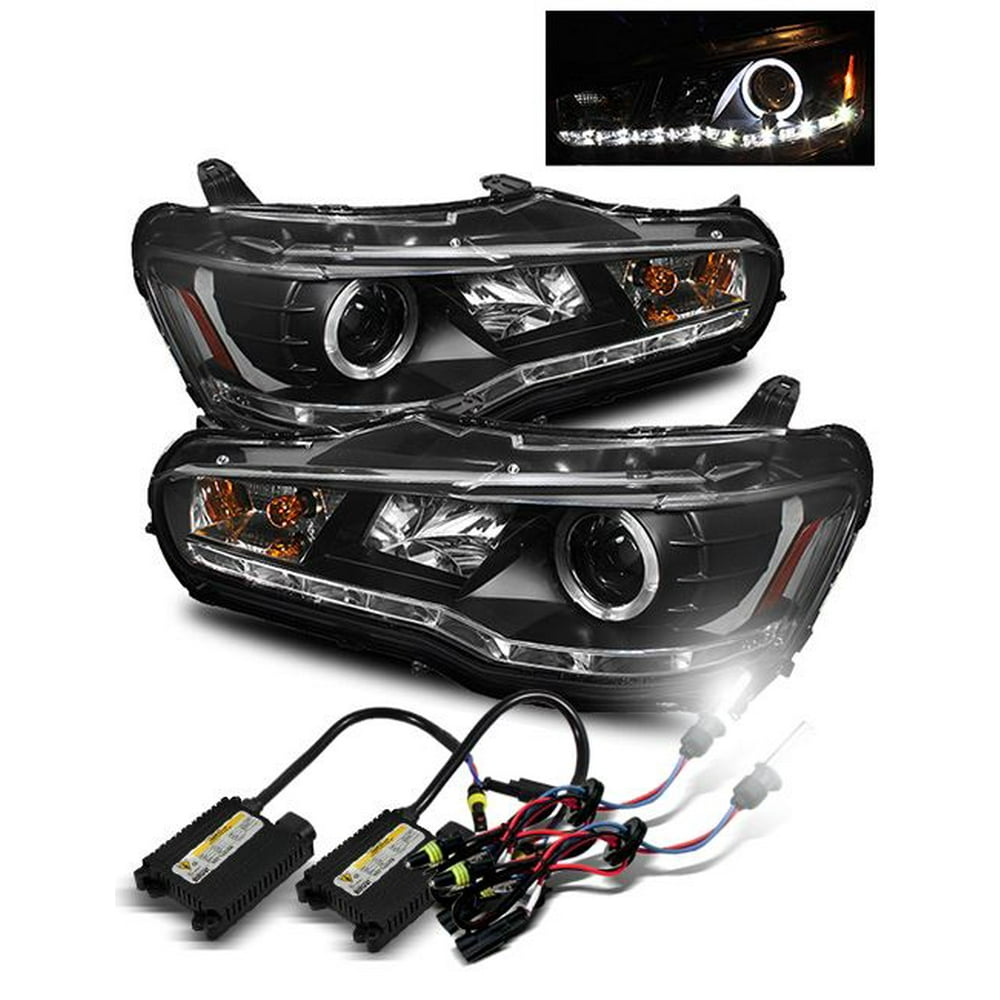 6000K HID/0817 Lancer/EVO X Halogen Halo/LED Strip Projector