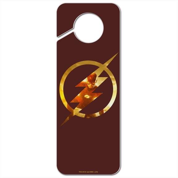 The Flash TV Series Flash in Logo Plastic Door Knob Hanger Sign