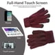 thumbnail image 4 of Guantes de punto de invierno cálidos dedos completos hombres mujeres con pantalla táctil mejorada - Guante antideslizante con forro polar, 4 of 5