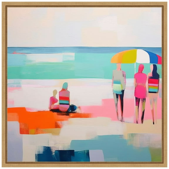 Amanti Art Summer Vibes III Framed Canvas Wall Art Print
