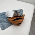 thumbnail image 2 of Cangurera Bolsos de pecho ajustables para niñas, correas de hombro, Color sólido de calle de moda para viajes Tmvgtek Para Estrenar, 2 of 5