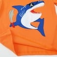 thumbnail image 3 of HILEELANG Little Boy Summer Short Sleeve Tees Blue Crocodile Shirts Cotton Casual Graphic Crewneck Raglan sleeves T Shirts 3PC 5T, 3 of 5
