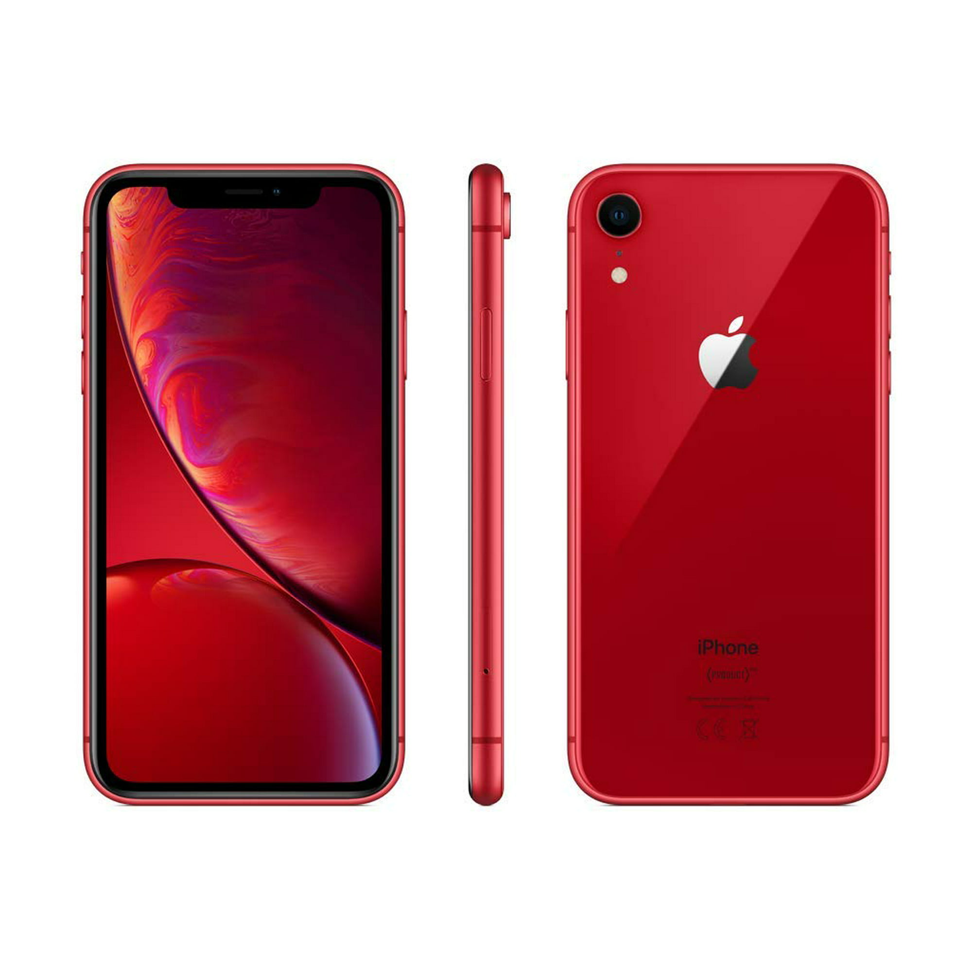Restored Apple iPhone XR, 64 GB, Red - Fully Unlocked - GSM and CDMA  compatible (Refurbished)