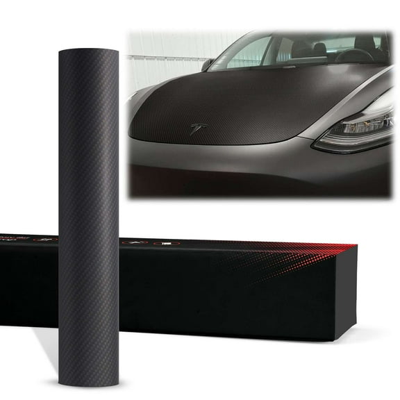 PET 3K Ceramic Carbon Fiber Textured Matte Black Gold Vinyl Wrap Auto Car Sticker Decal Film Sheet Bubble Free Air Release Technology