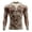 Red, variant on Mens Muscle Compression T Shirt Long Sleeve Rib Cage 3D Print Trendy Tshirt Party Tops,Red,M