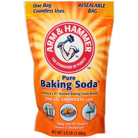 (2 Pack) Arm & Hammer Pure Baking Soda, 3.5 lbs (Best Brand Of Sodium Bicarbonate)