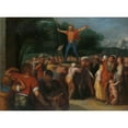 thumbnail image 2 of Otto van Veen 18x14 Black Ornate Wood Framed Double Matted Museum Art Print Titled - Brinno Raised Upon the Shield (1600 - 1613), 2 of 5