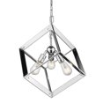 thumbnail image 2 of Golden Lighting 2083-3P CH Architecte Pendentif 3 Lumières&44; Chrome, 2 of 6