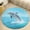 Flannel, variant on Seashells And Starfish Dolphins Jumping Round Area Rugs for Bedroom Living Room, 3FT Soft Indoor Circle Carpets, Carpet Home Decor Floor Mat
