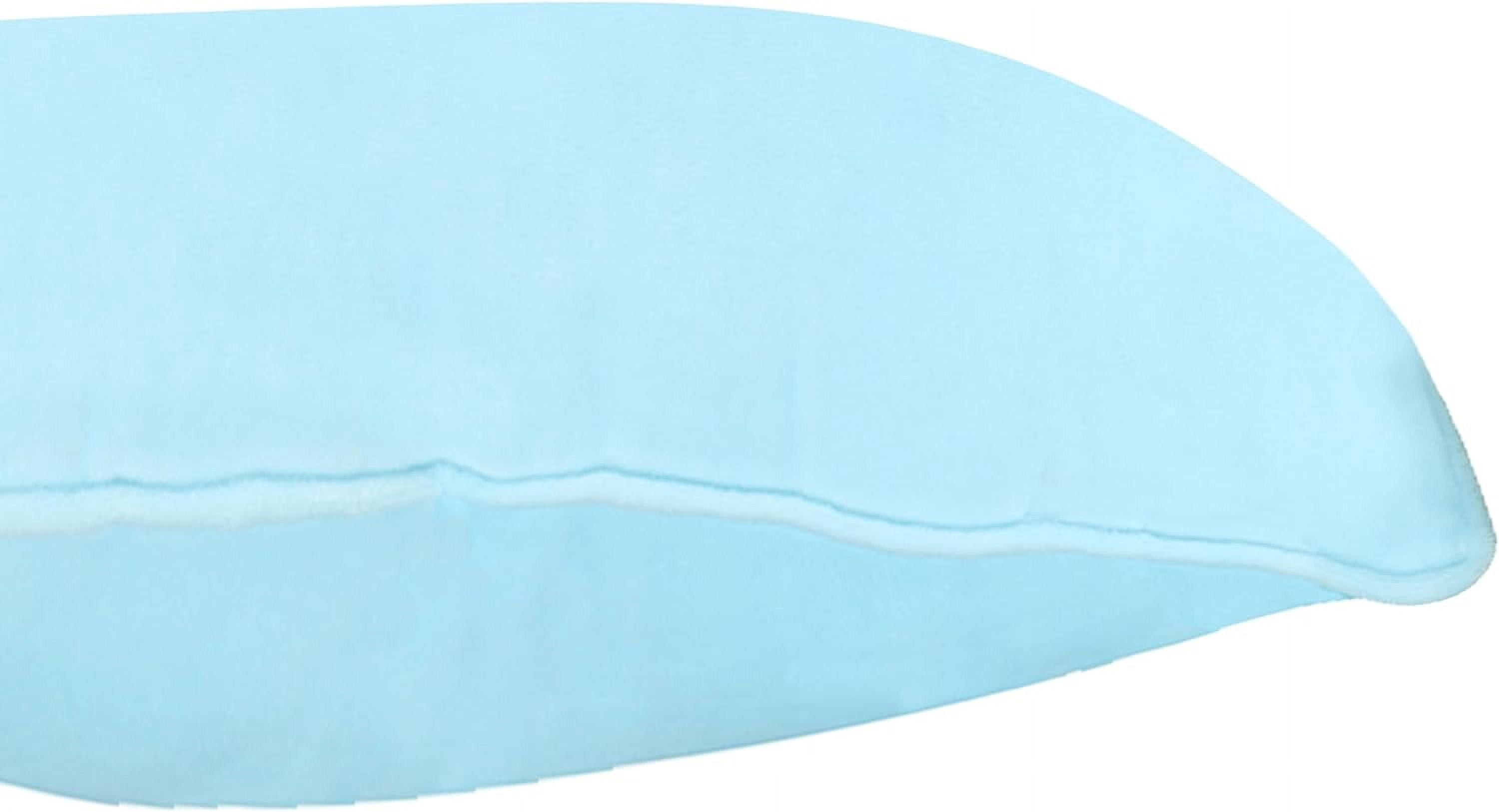 A1HC Hypoallergenic Down Alternative Pillow Inserts, 20x20 in, Square, Pack of 2, Light Blue