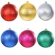 thumbnail image 3 of Decoraciones navideñas bolas navideñas de plástico 30 CM-60 CM diseño de hotel de fiesta de bola de brillo de color galvanizado, 3 of 4