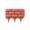 Red, variant on FastXmas 1Pc Plastic Garden Border Edging, Interlocking Design - Imitation Wall Pattern Yard Landscaping Fence Liner Lawn Edge Barrier for Garden Yard Flowers Decor(17.3*12.6 Inch)