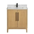 thumbnail image 2 of Gara 30" Single Bath Vanity in Washed Ash Grey with White Grain Composite Stone, 2 of 16