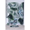 thumbnail image 2 of Evideco Extra Length Polyester Bathroom Shower Curtain Tropical 71"L x 79"H, 2 of 3