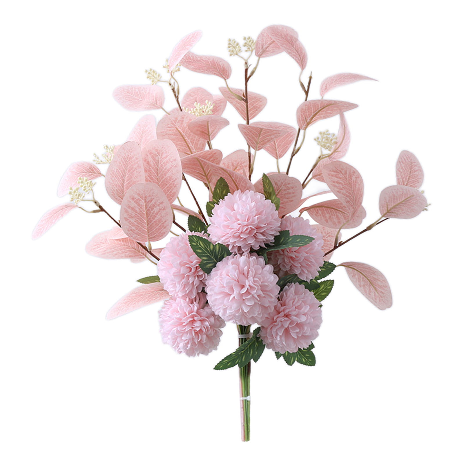 February 14 Rose, hydrangea, crystal flowers, Penglai pine, eucalyptus,  leaves, love grass, Valentine's Day flower gift - AliExpress