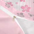 thumbnail image 4 of meiyoeat pink Kawaii Floral Twin Duvet Cover,Gray Cute Flowers Twin Bedding,Reversible,2pcs,1 Duvet Cover and 1 Pillowcase, 4 of 6