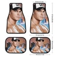thumbnail image 2 of John Cena Car Floor Mats Set of 4, Wrestling Car Mats, Non Slip Auto Floor Carpet, 4 Piece Set of Car Interior Carpets Proof Foot Pads Anti-Slip Cushion Automoetive Accessories, 2 of 8