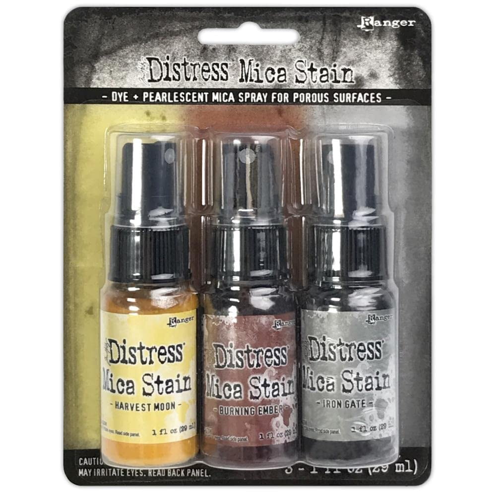 Tim Holtz Distress Mica Stain 2022 Limited Edition - Halloween Set #3 & Set #4 - Six 1 Ounce Bottles, TSHK81104-TSHK81098