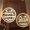 thumbnail image 2 of 2024 Feliz Navidad LED decoración luz reno Santa muñeco de nieve decoración navideña luz para interior y exterior, 2 of 4