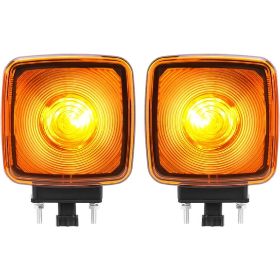 Kojem Turn Signal Light Pair for 1990-2009 Chevrolet Kodiak GMC Topkick Fender Lamp 15148648
