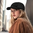 thumbnail image 3 of YooGuoGuo Classic 5 Panel Baseball Cap Low Profile Dad Hat Corduroy Cotton Hat Flat Bill Biker Board Cap Camper Hat, 3 of 9