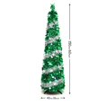 thumbnail image 3 of Árbol de Navidad, BTU, desplegable, 5 pies, con 90 luces LED, oropel, 3 of 7