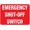 Color 220, variant on Aluminum Horizontal Metal Sign Multiple Sizes Emergency Shut-Off Switch Hazard Labels Red Electrical Safety & with Border Weatherproof Street Signage 10x7Inches