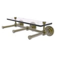 thumbnail image 2 of Que New Collection Horizontal Reserve 3 Roll Toilet Paper Holder with Glass Shelf - Polished Brass, 2 of 11