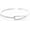Style 06, variant on Leander 925 Sterling Silver Bangles for Women, Handmade Adjustable Open Cuff Bracelet, Stackable Wrap Bangle Festival Jewelry Gift