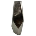 thumbnail image 3 of Bergamo Art 16" Decorative Handmade Aluminum Modern Diamond Flower Vase - Nickel, 3 of 6