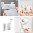 thumbnail image 5 of ifundom White Toilet Paper Holder Stand with Magnetic Adsorption for Bathroom, and Space-Saving Design, 5 of 8