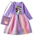 thumbnail image 4 of Ropa para niños, vestido de Taylor Swift para niñas, vestido de princesa de manga larga con flores de malla, vestidos de cumpleaños para bebés y niños, disfraz de Halloween, 4 of 5