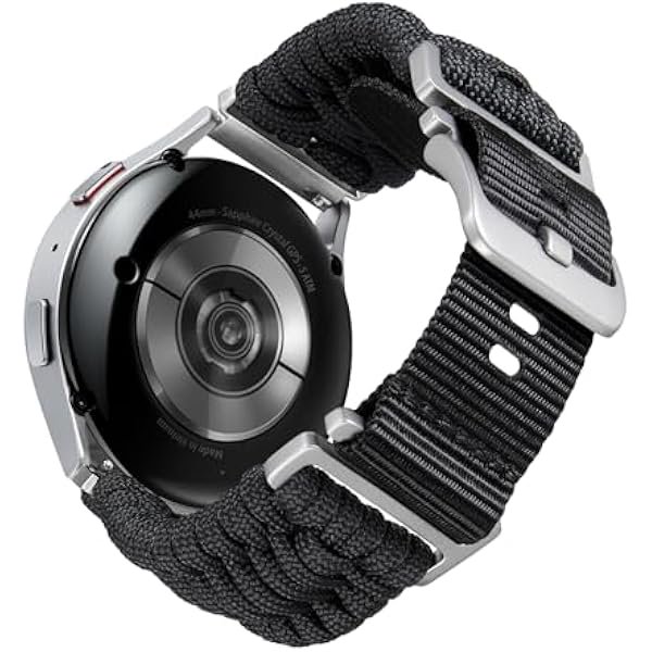 Chenchen Braided Paracord Watch Band 18mm 20mm 22mm Quick Release Military Nylon Smart Watch Straps Replacement Compatible with Samsung Galaxy/Compatible with Garmin/Fit for Amazfit for Men